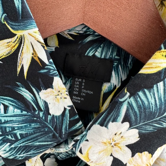 H&M Shirts Hm Floral Print Shirt Poshmark